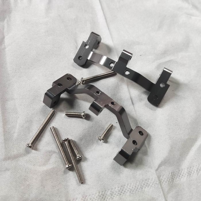 (PLAYPOP ID) Linkbase Metal dudukan gardan RC WPL C14 c24 c34 c44 B1 truck WPL - Abu-abu