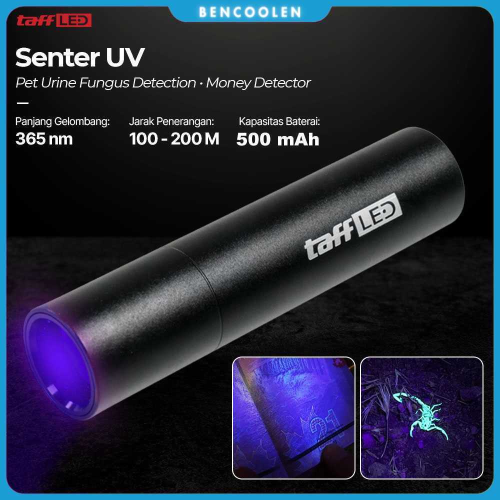 TaffLED Senter UV Ultraviolet Mini Flashlight Money Detector 365nm - S11-Z