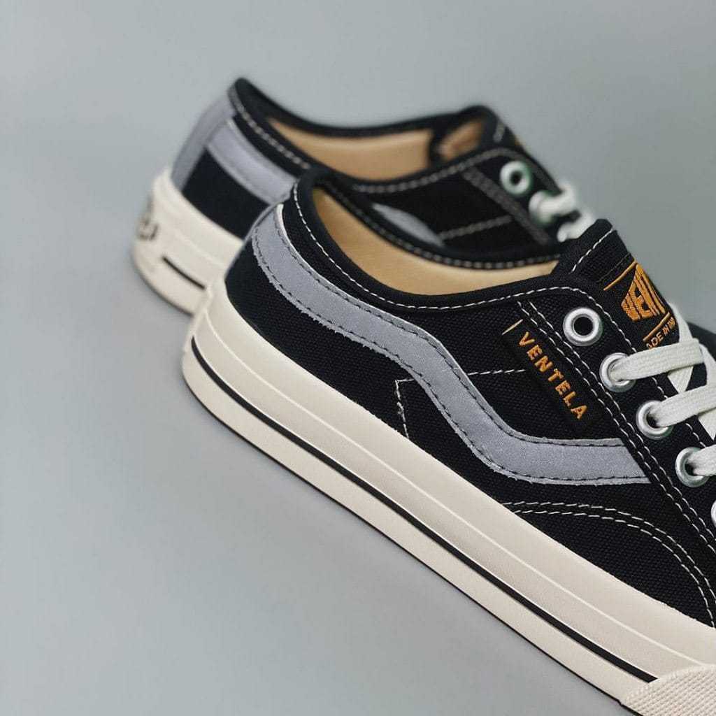 Sepatu Ventela New Public Low Black Natural bisa nyala di malam hari  Sepatu Pria Ventela Kasual