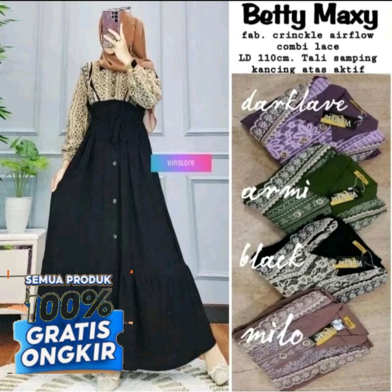 GAMIS BETTY CRINCLE AIRFLOW//GAMIS RENDA BRUKLAT BEETY CRINCLE AIRFLOW//GAMIS WANITA BETTY KEKINIAN-