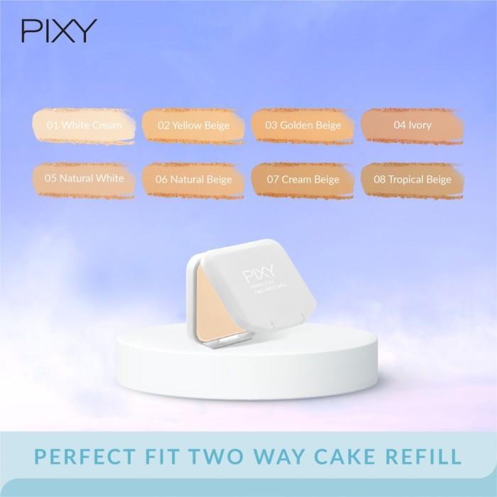 [ Refill ] - PIXY Two Way Cake Perfect Fit - 01 White Cream