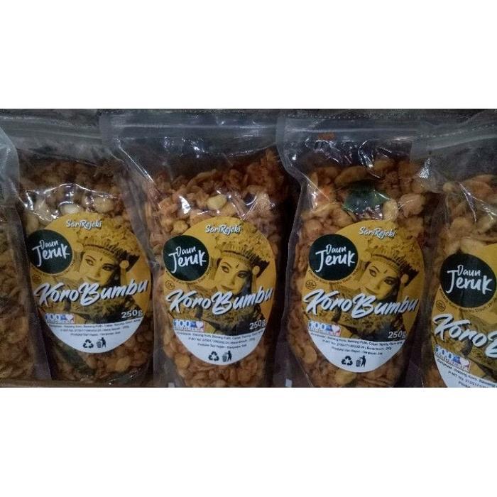 KACANG KORO BUMBU DAUN JERUK ASLI KHAS BALI " SARI REJEKI" 250gr + BUBBLE WRAP