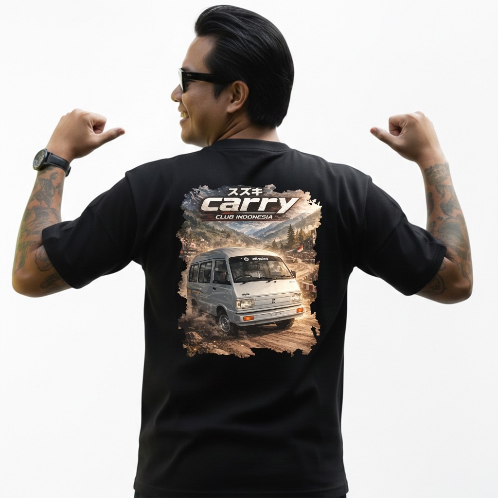 SUZUKI CARRY CLUB INDONESIA - Kaos / T-Shirt Merchandise Community Club Unisex Lengan Pendek