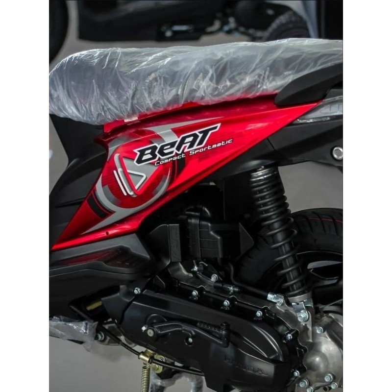 Striping lis sticker standar ori honda beat 2010 merah stiker beat karbu merah 2010