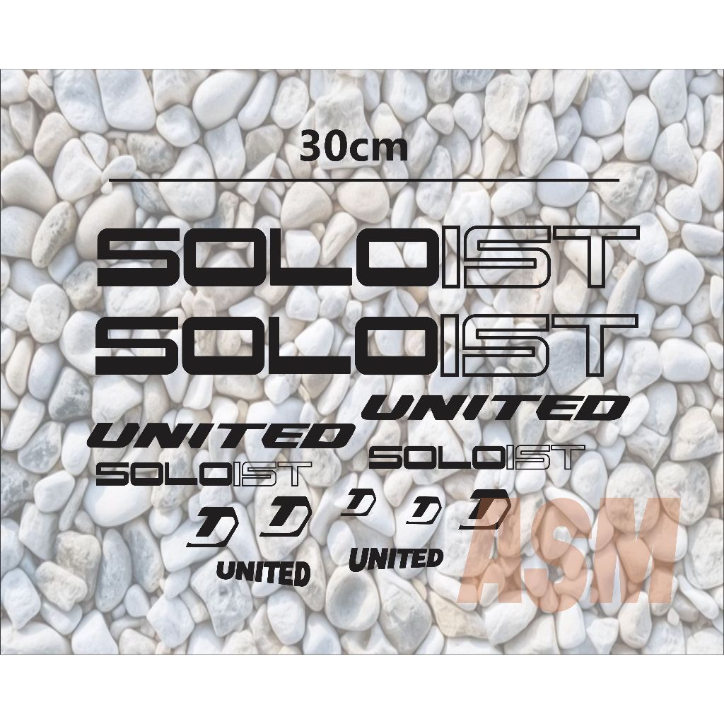 cutting stiker sepeda soloist united