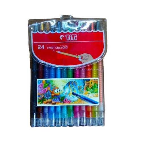 CRAYON PUTAR TITI 24 WARNA/TWIST CRAYON 24 WARNA TITI - MURAH