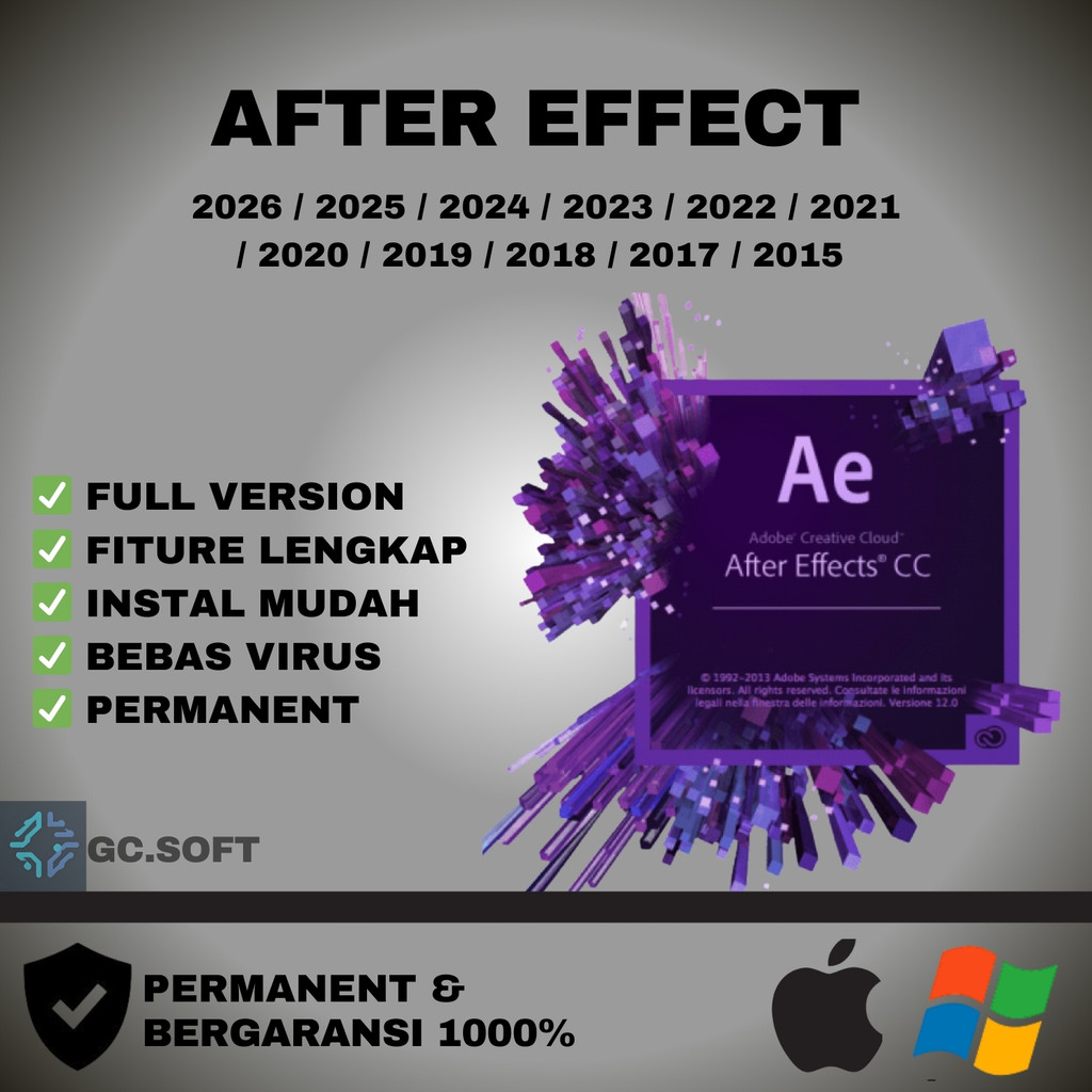 After Effects Full Version Baru/Lama Anti-Disable 2026 2025 2024 2023 2022 2021 2020 2019 2018 2017 