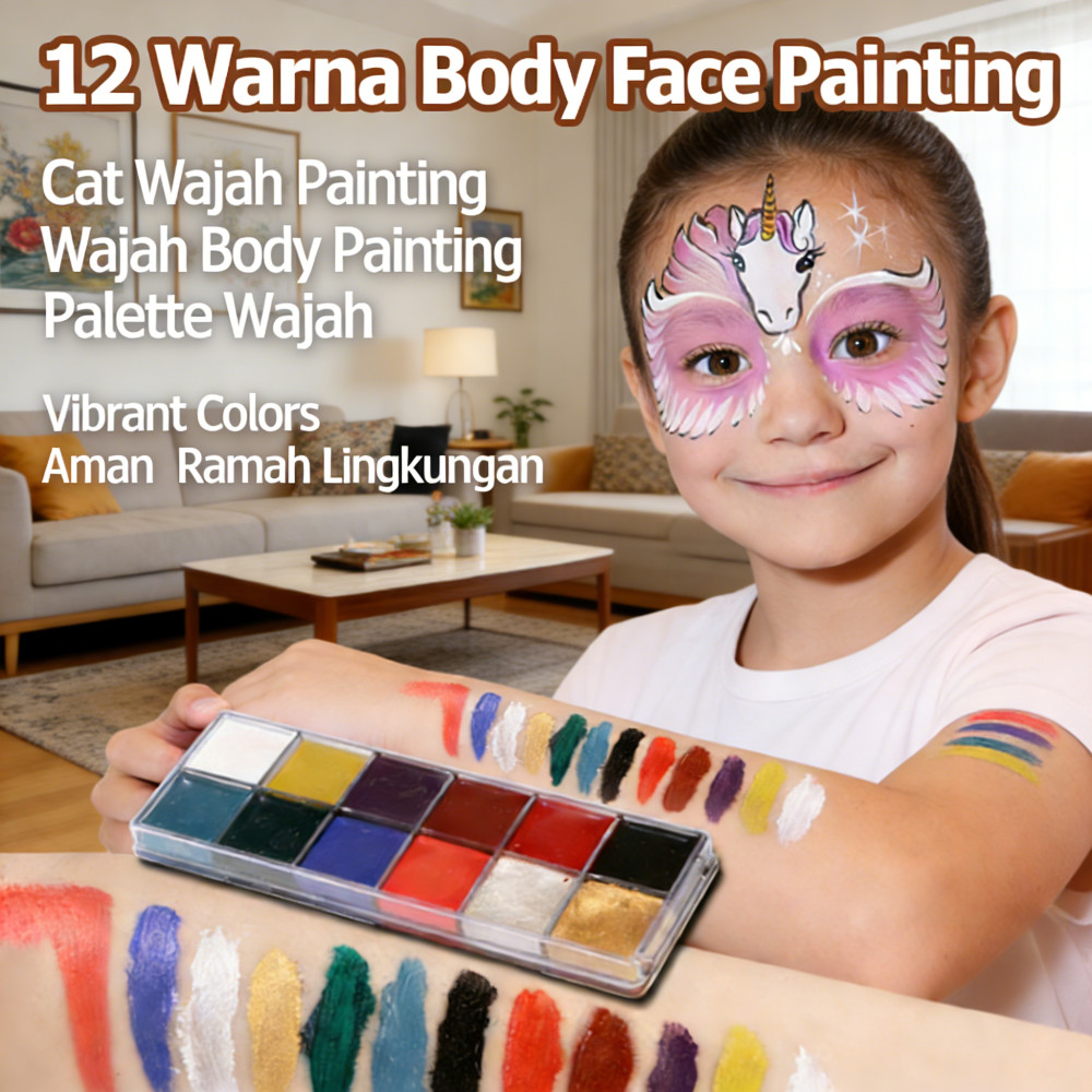 Painting Palette Cat Body Face 12 Wajah Wajah Painting