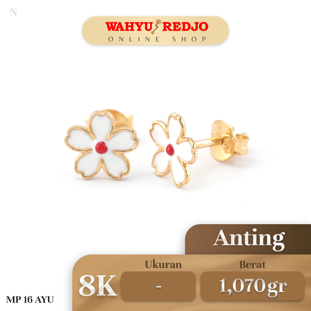 Anting Emas AYU Kadar 8K Wahyu Redjo AN-8K-31061081-PMR
