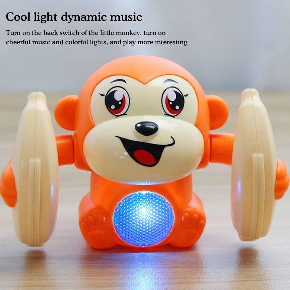 Electric Tumbling Monkey Learning To Climb Induction Music Toys Kids Toys Monkey Voice Light cing To