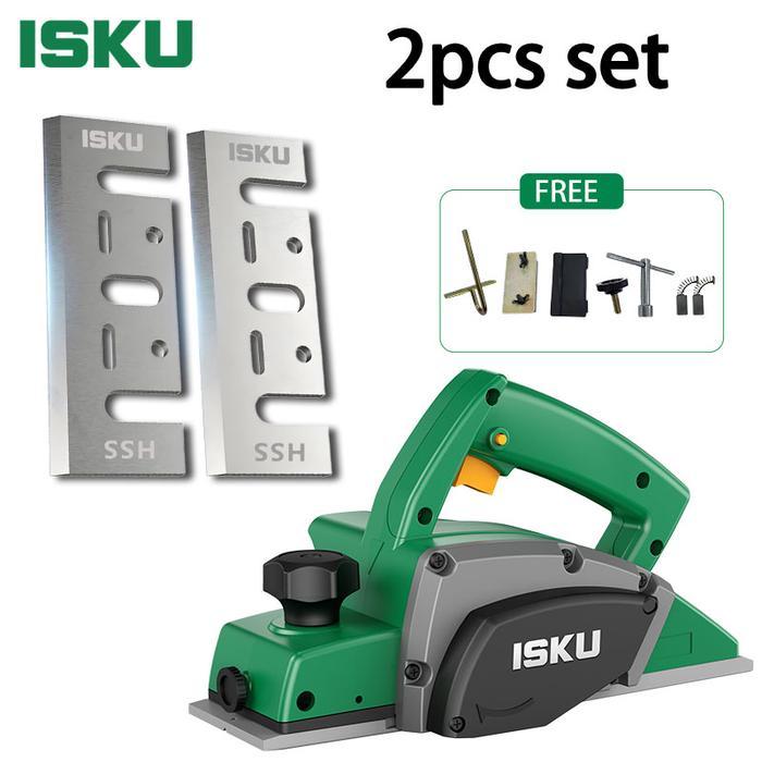 Isku Planer Listrik Mesin 450W Serut Kayu Cocok Untuk Memoles Dan Memotong Kayu Mesin Ketam Kayu - P