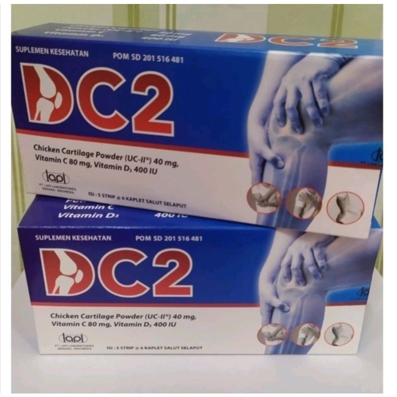 DC2 / DC 2 Box 30 Kaplet Vitamin Persendian & Tulang