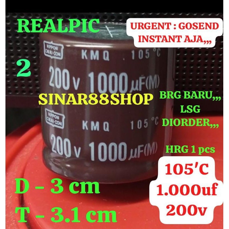 1000uf 200v 1000mf 1.000uf200v 1000uf200v 1000mf200v ELCO ECO ELKO EKO CAPASITOR KAPASITOR IGBT TR M