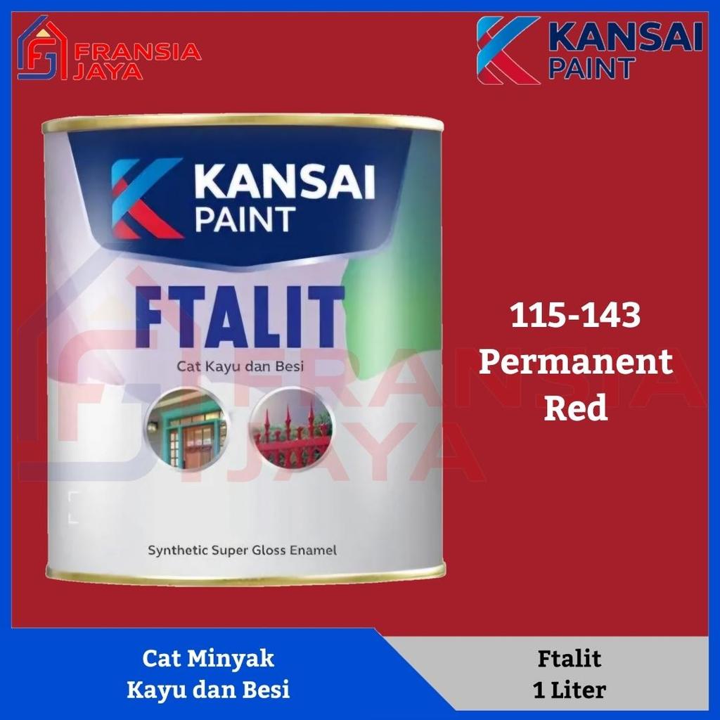 Kansai Ftalit 1 Kg KF 143 Permanent Red Cat Minyak Besi dan Kayu Paint