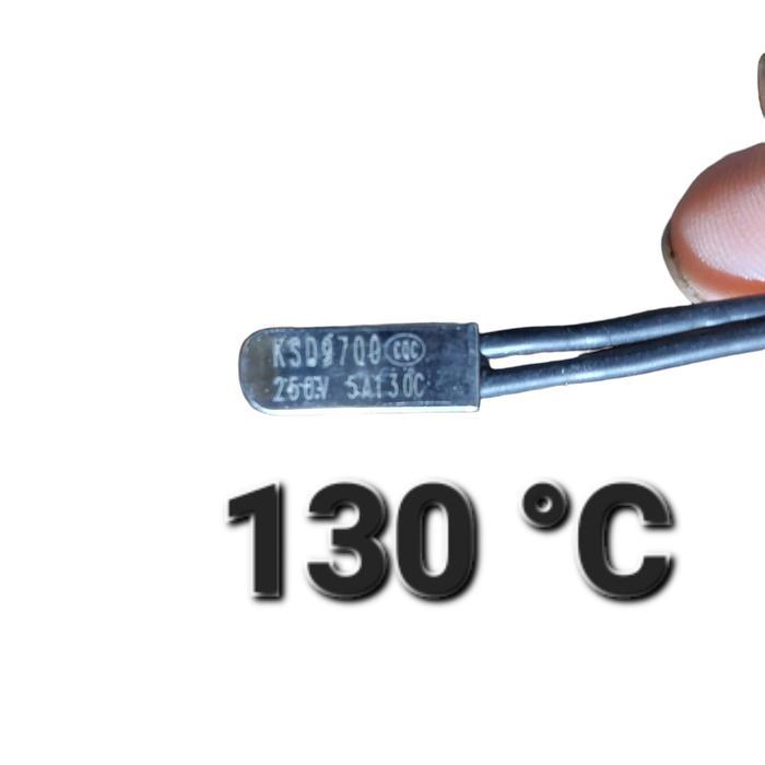 thermostat thermofuse bimetal fuse suhu temperatur nc rs ksd 9700 5a - 130°C