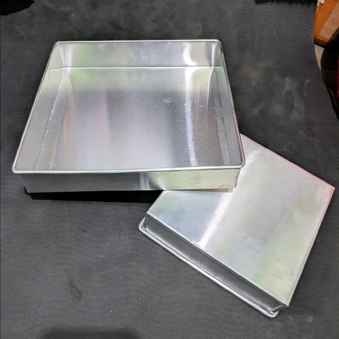 Loyang Brownis Kotak / Loyang Kue Kotak Persegi / Cetakan Kue Bolu Aluminium Kitchenware - Loyang Ko