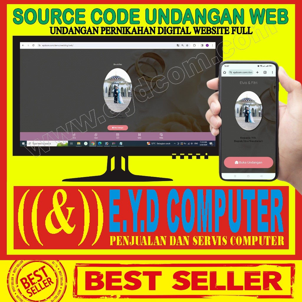 SOURCE CODE UNDANGAN DIGITAL WEBSITE APLIKASI UNDANGAN ONLINE WEDDING WEB FULL AKSES