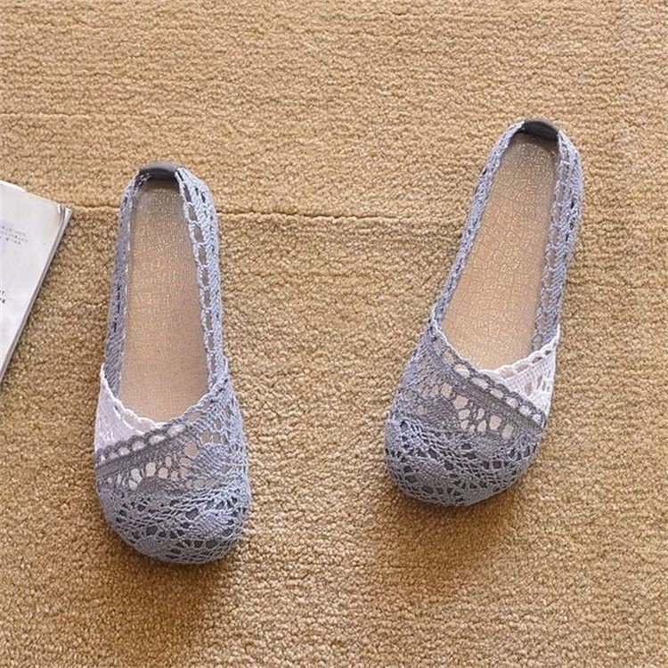 Sepatu bot wanita model hollow-out baru, sepatu bot setinggi betis, sepatu bot wanita