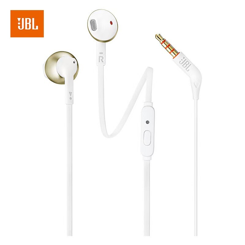 JBL T205 Officially Authorized -in-ear Headphones Wired Sport Call Headset Built-in Microphone JBL P
