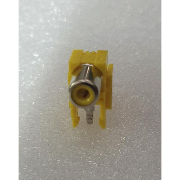 Soket Female RCA 1 Slot Lubang Konektor warna Kuning   Jalco