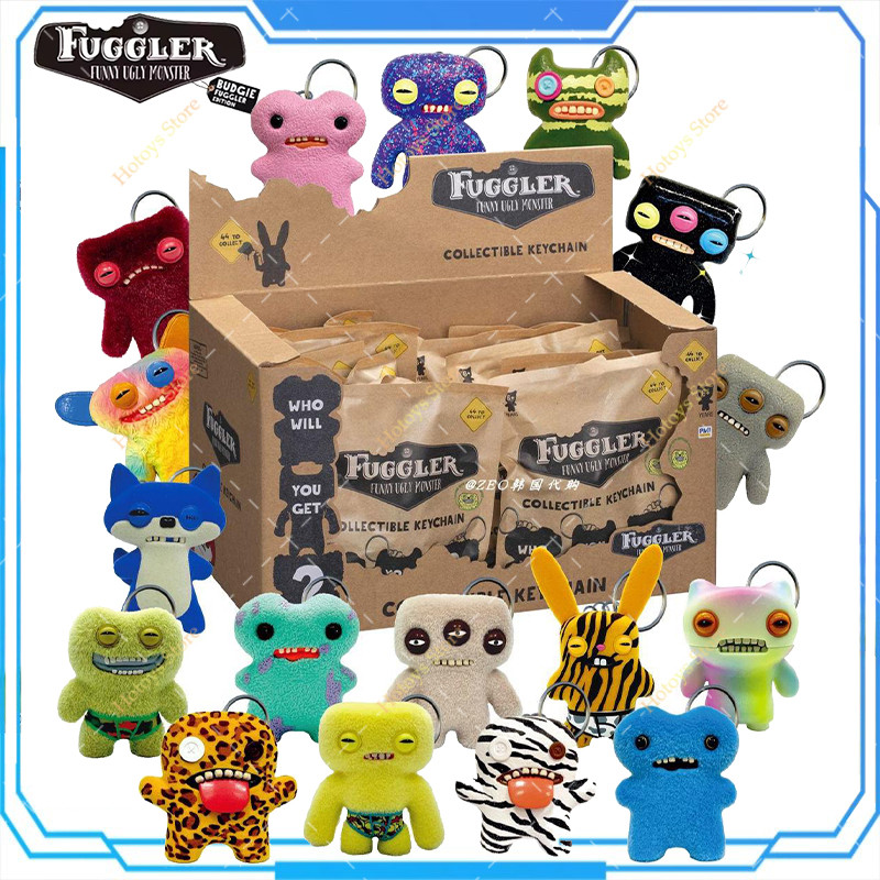 Original Fuggler Figurine Keychain Toys Blind Box Ugly Monster Tooth Wide Eyed Weirdo Screech Collec