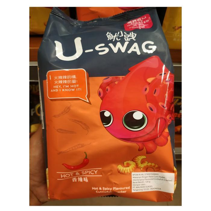 U-SWAG Snack import Extrudat Rasa Cumi Pedas 120 gram