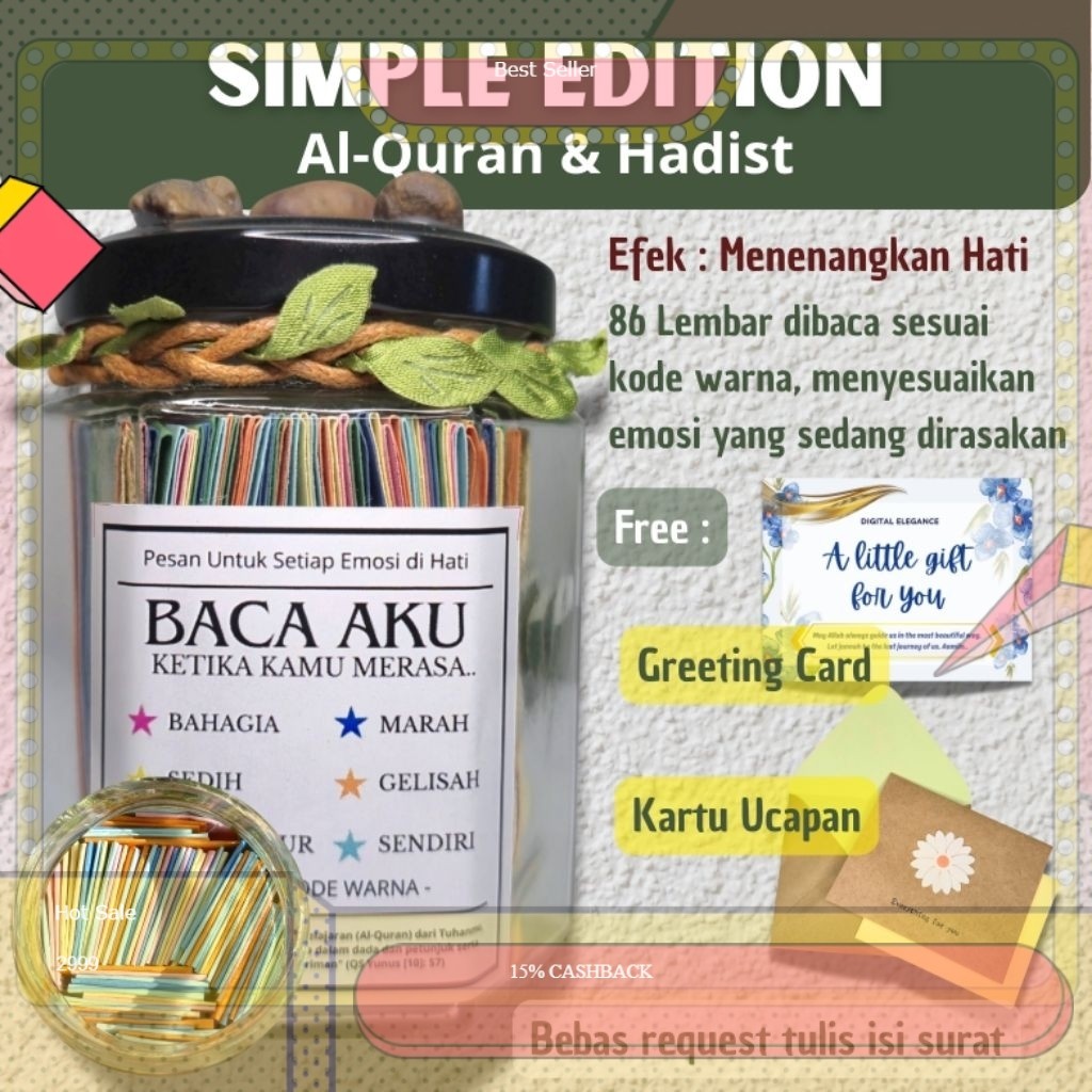 Muslim Jar [Simple Edition] || Paket Hadiah islami unik souvenir Pernikahan dan Wisuda- souvenir lai