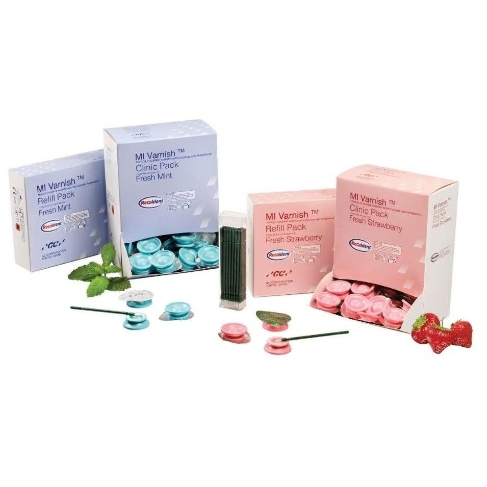 MI Varnish GC Topical Fluoride Calcium and Phosphate Kalsium dan Fosfat MI VARNISH