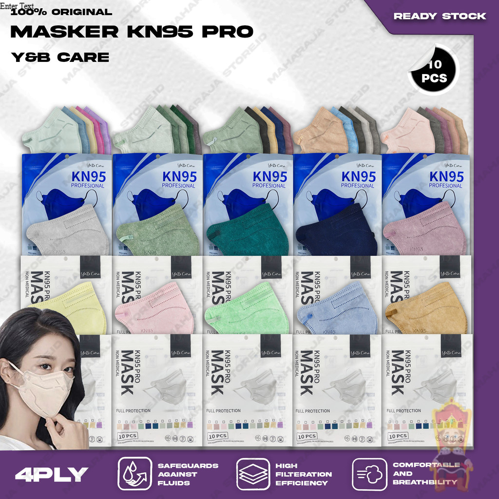 Masker KN95 MOUSON 5Ply 6Ply Putih Hitam Abu Warna Warni Pastel KN 95 5 Ply 6 Ply