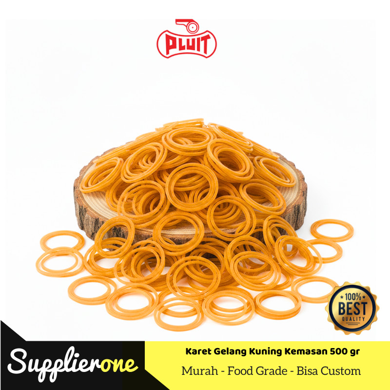 Karet gelang / gelang karet / karet gelang elastis super kuat / karet kuning / karet 500gr / karet