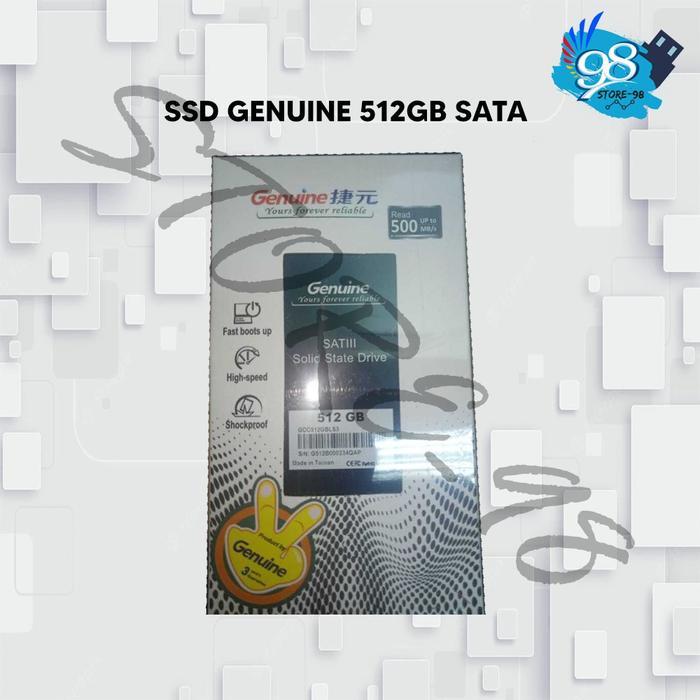 SSD Genuine 512GB SATA 3 - SSD 512 GB 2,5" sata 3 - 2,5 inch termurah