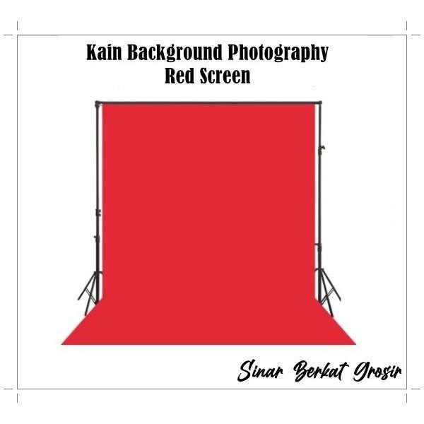 Kain Background Foto Video Red Screen / Kain Backdrop Merah Tebal - Kain Saja