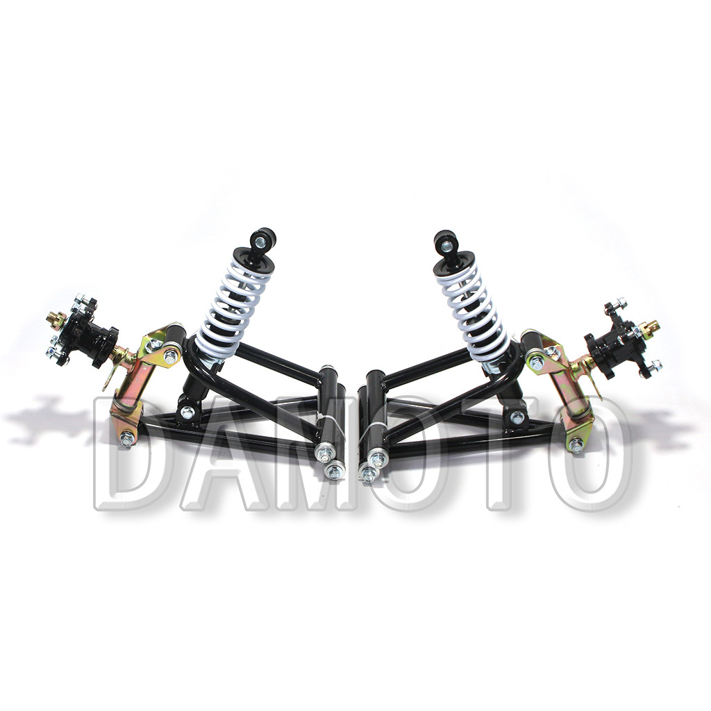 285mm Suspension Swing A Arm Upper/Lower Steering Knuckle Spindle with Brake sc 4 STUD Wheel Hub Fit