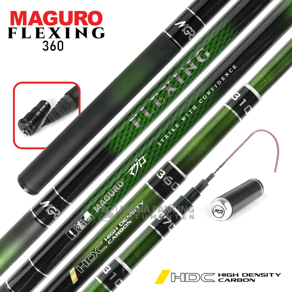 Joran TEGEK MAGURO FLEXING - PHOVEUS High Density Carbon | 360 - 450 - 540 - 630 | Tegek Zoom Pole R
