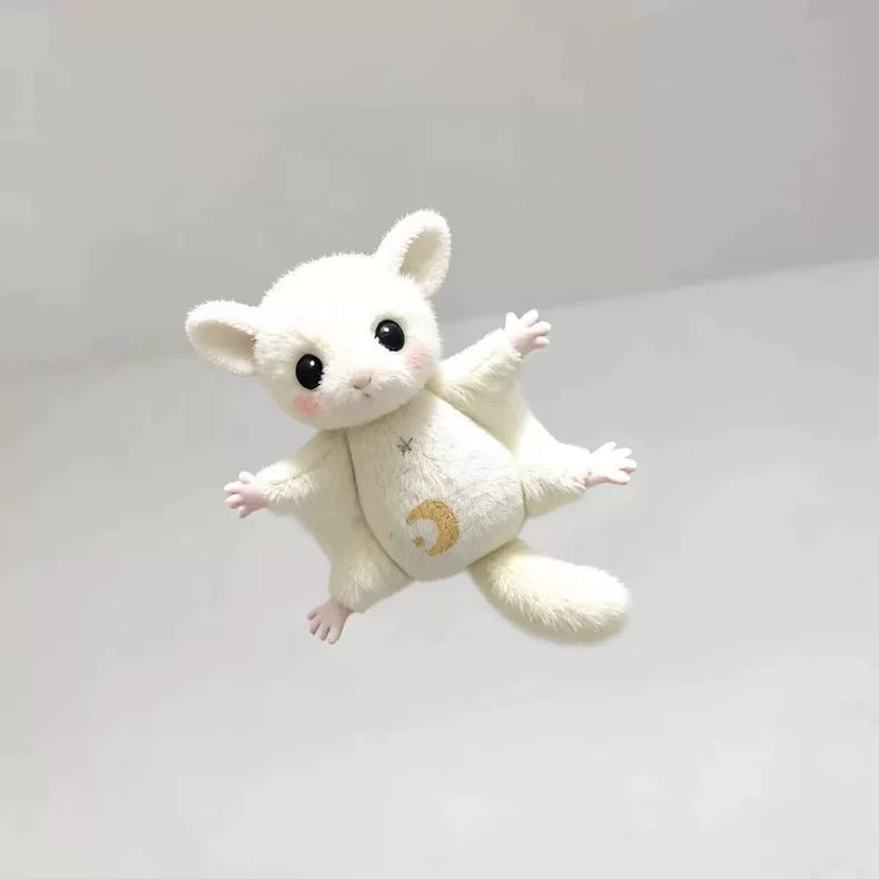 Boneka plush populer baru berbentuk tupai terbang kecil.