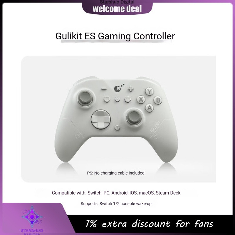 Gulikit ES/ES Pro E-sports Game Controller for Swit2NS2 Steam Low Latency Wireless Bluetooth Game Co