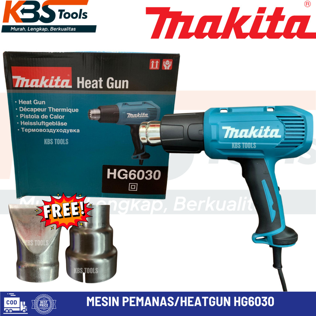 MAKITA Mesin Pemanas/Heat Gun HG6030 Pistol Pemanas Plastik Listrik Hot Air Blower Hot Gun Hair Drye