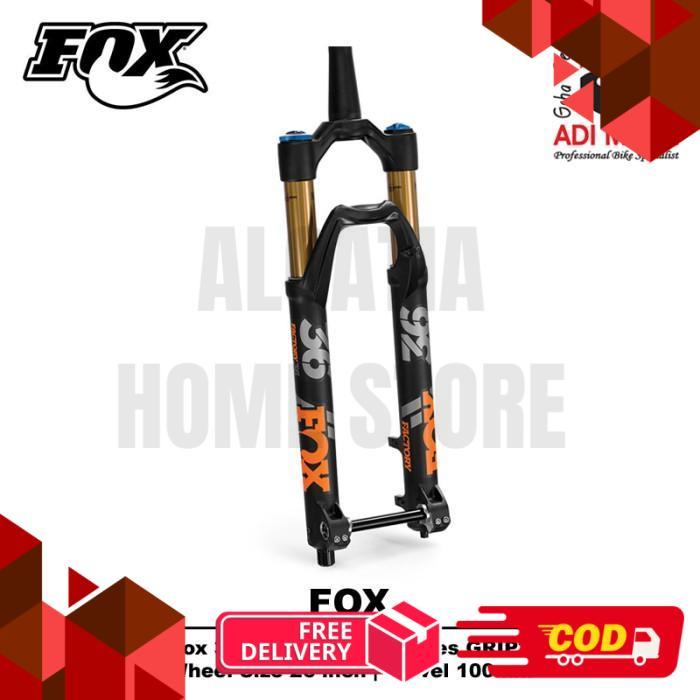 FOX Float 36 Factory Series GRIP2 2020 Fork Sepeda 26 Inch Travel 100mm Matte Black Steerer 1-1/8 - 