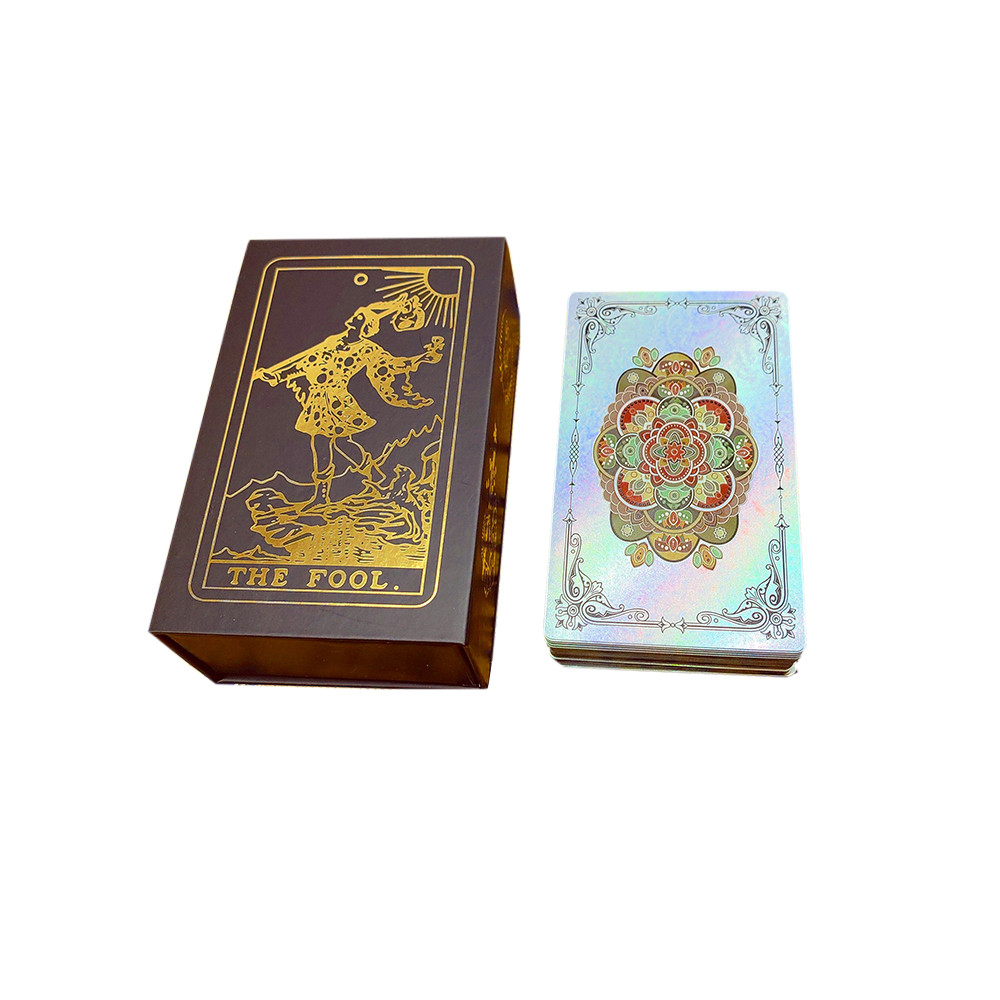The 100% Plastic Rider Tarot Deck With Guide Book 78 Cards Pink Tarot Prective Board Game For Beginn