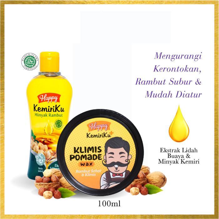 [PAKET HEMAT] Kemiriku Minyak rambut 100ml & Pomade Klimis 80g