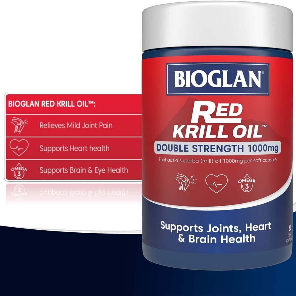 Bioglan Red Krill Oil 1000mg 60 Capsules Australia Original