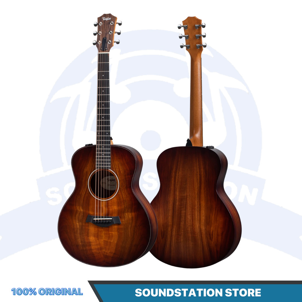 Taylor GS Mini-e Koa Plus Acoustic Guitar w/Aerocase, Shaded Edgeburst - Gitar Akustik Elektrik Orig