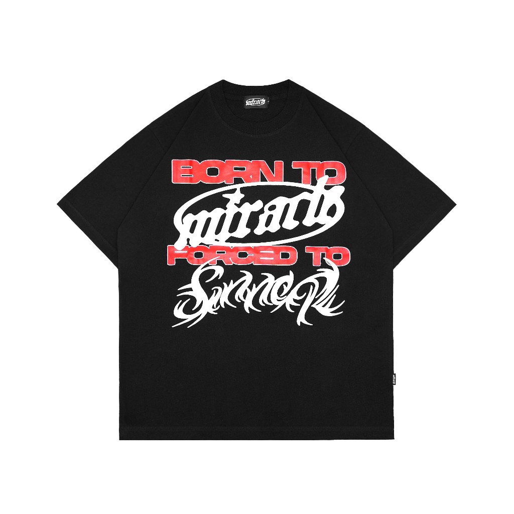 IRISH KELLY - Sinner Black Oversized T Shirt Asli