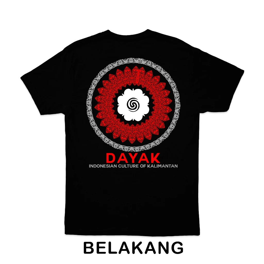 Kaos Baju Dayak Indonesian Culture Of Kalimantan TSHIRT DAYAK 24S ~FREE STICKER
