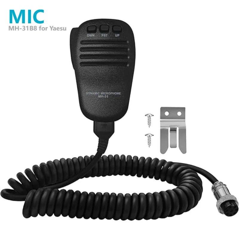 MH-31B8 Handheld Speaker Mic 8-Pin Microphone Fit for Yaesu Walkie Talkie FT-840 FT-990 FT-1000 FTDX