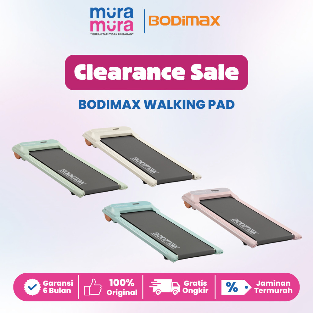 NEW CLEARANCE SALE Bodimax Walking Pad Pastel Mini Treadmill