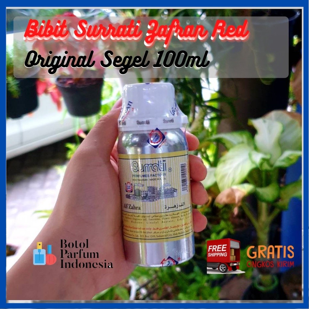PARFUM SURRATI AMEER ZAFRAN RED JAFARON MERAH 100gr SEGEL | PARFUM SURRATI ORIGINAL 100% SEGEL | BIB