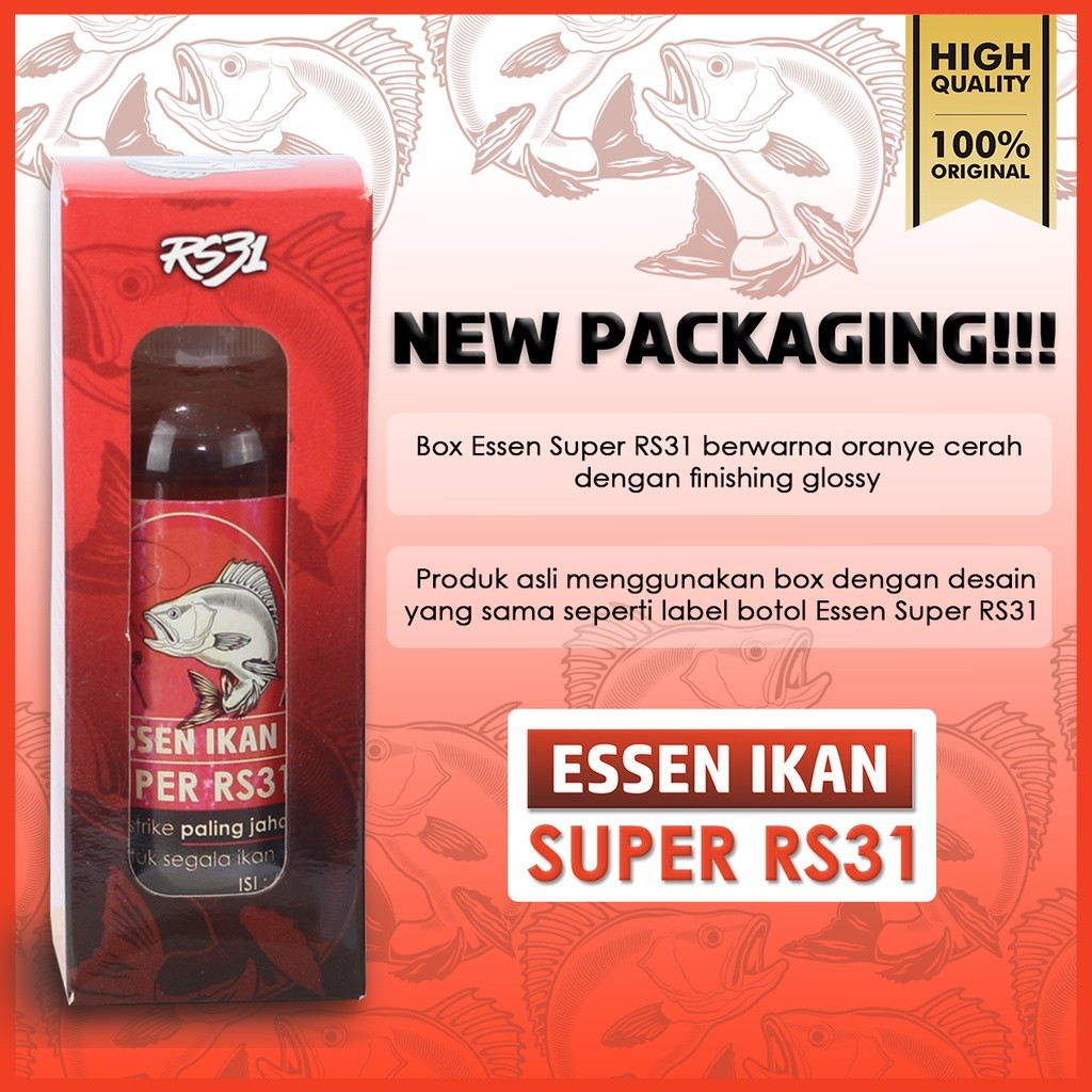 RS31 Essen Ikan Super - Secret Strike Essence Pancing Aroma Wangi Gurih Untuk Ikan Mas, Lele, Tombro