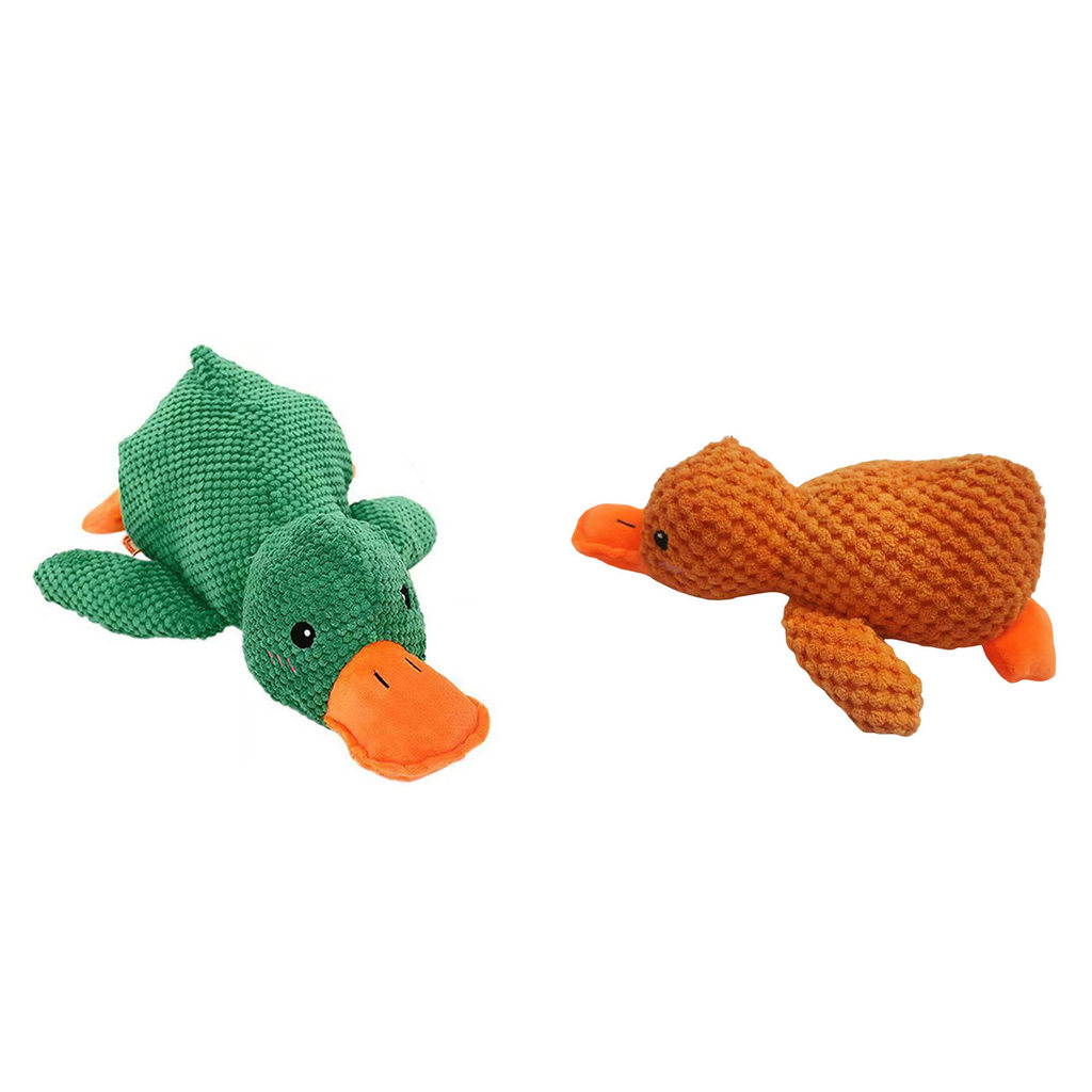 Interactive Squeaky Dog ew Toy Dog Plush Toys To Keep Them Busy with Soft Fabric Yet Tough Quack Duc