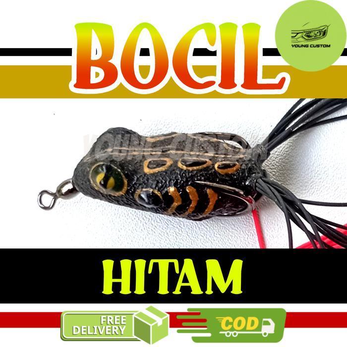 Lure BOCIL skirt thailand by Abi Lure Soft Frog softfrog - Hitam -young